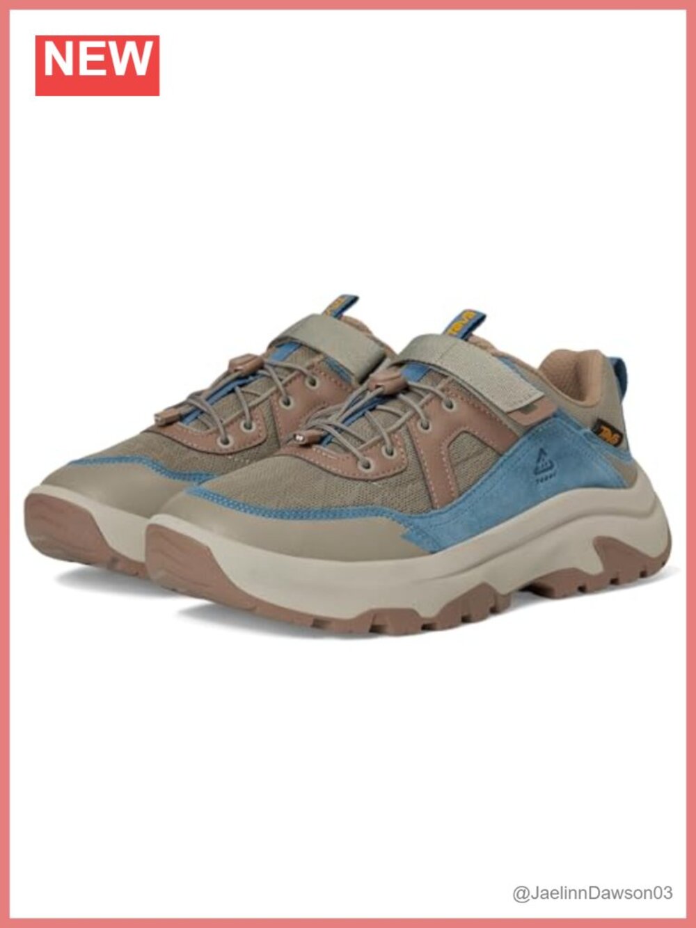 Women's Waterproof Hiking Shoe Hook & Loop Closure Nylon Low Top